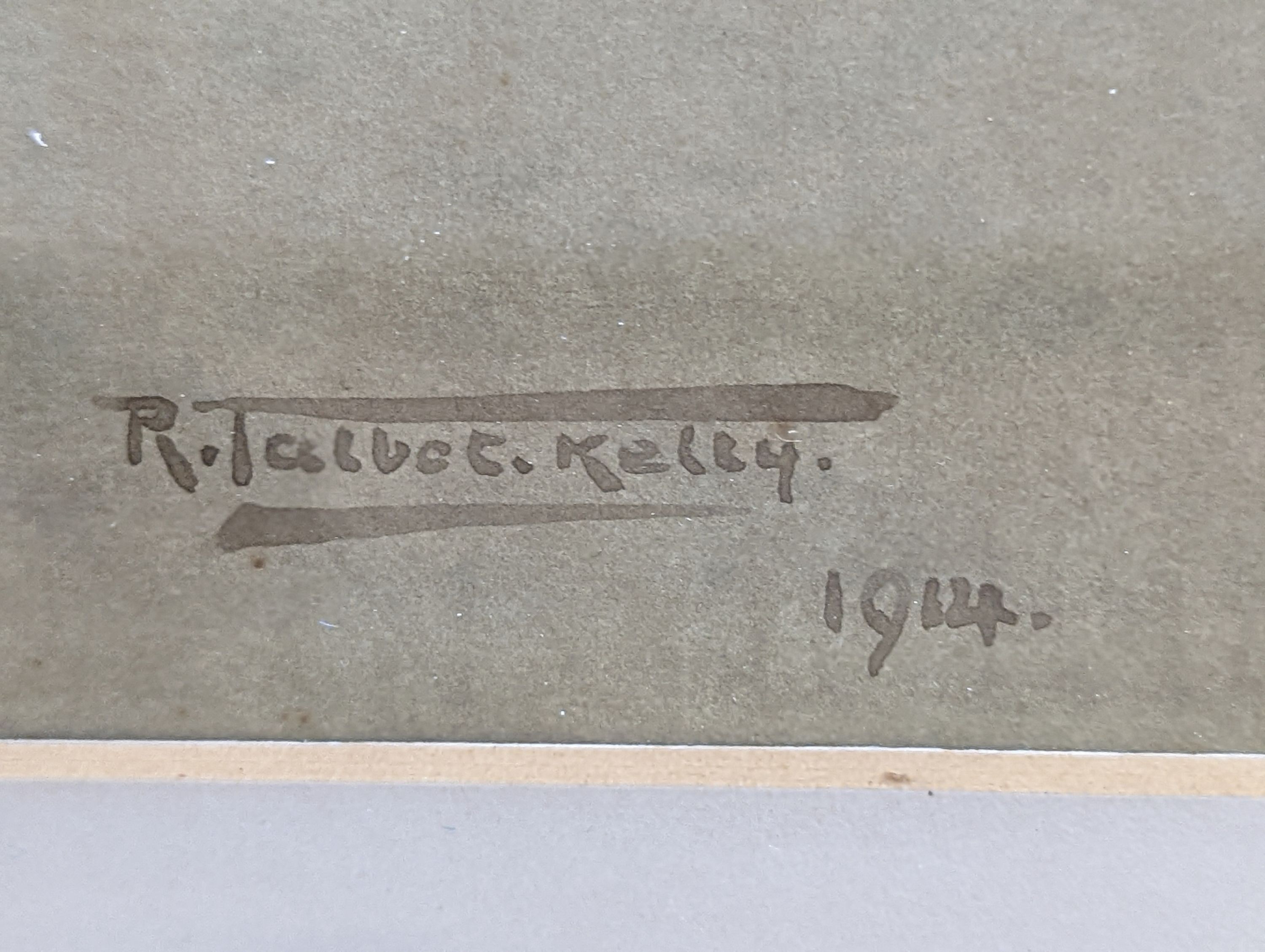 Robert George Talbot Kelly (1861-1934), watercolour, 'Temple at Karnak', signed and dated, 1914, 54 x 39cm